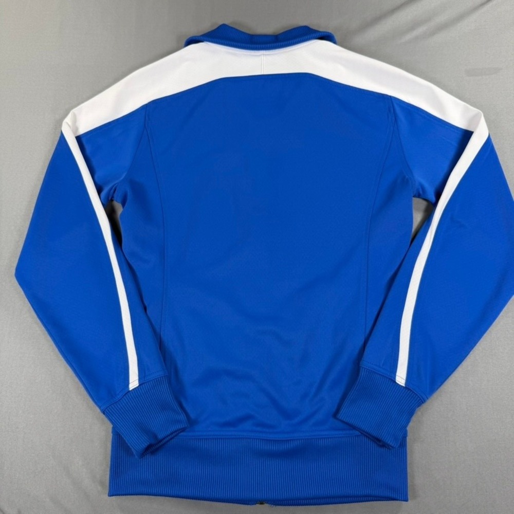 Nike Dri-FIT Track Jacket Small Blue White Full Zip Athletic Warm Up Jacket S - Picture 9 of 9